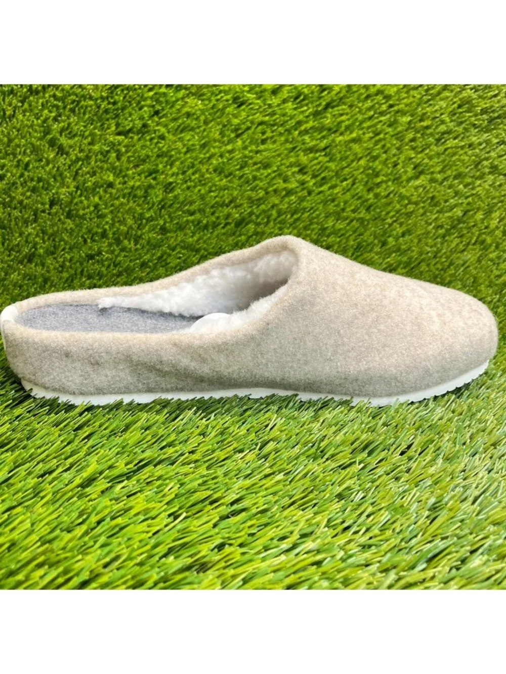 Allbirds Wool Slippers Mens Size 9 Light Tan Casual Comfort Slip On Mule Shoes